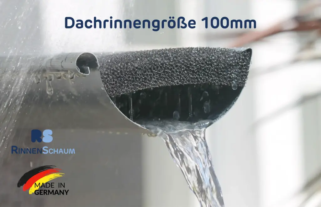 Rinnenschaum: Laub- und Nadelschutz (100mm Breite, 1,2m Länge)