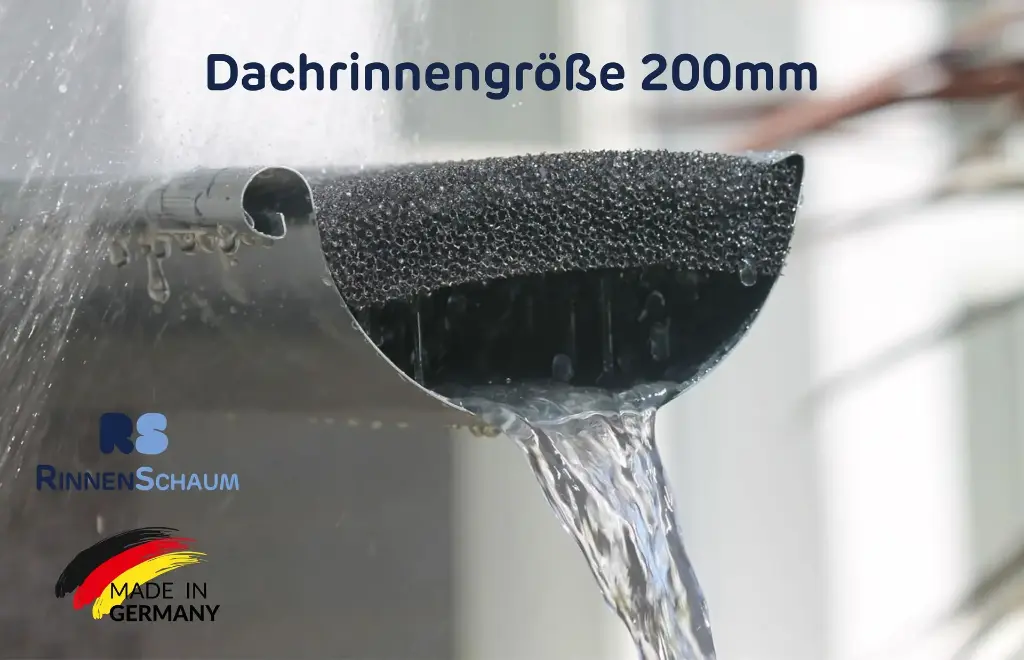 Rinnenschaum: Laub- und Nadelschutz (200mm Breite, 1,2m Länge)